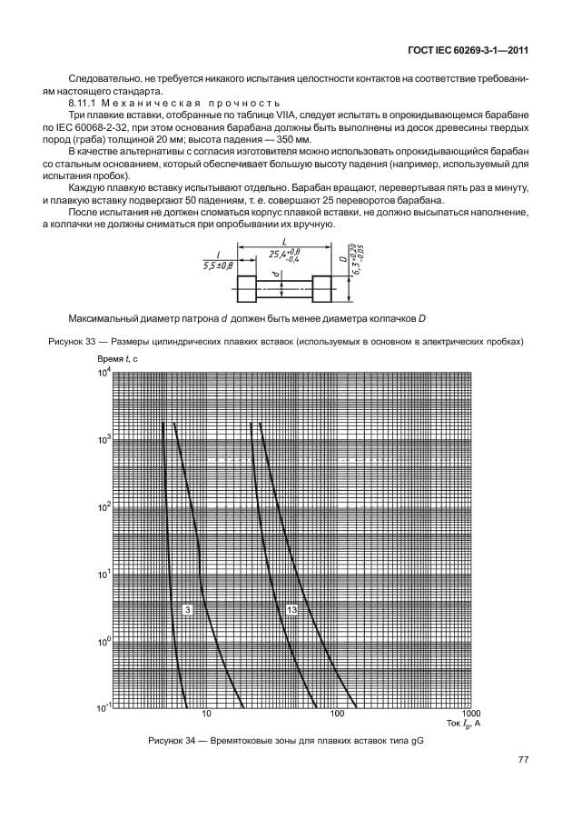 ГОСТ IEC 60269-3-1-2011,  85.