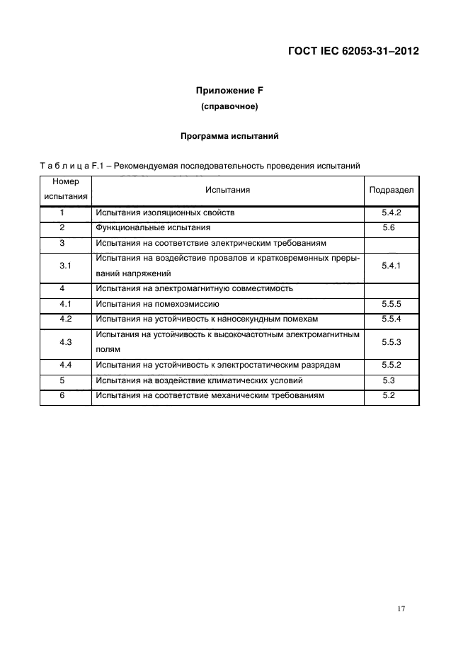 ГОСТ IEC 62053-31-2012,  22.