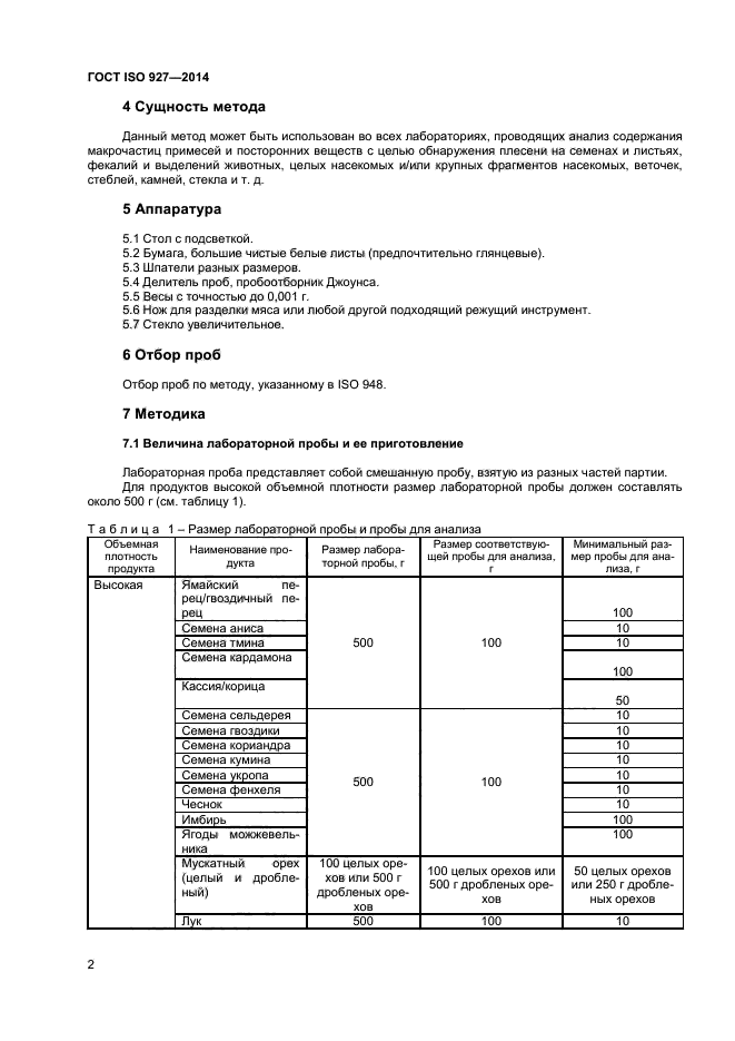 ГОСТ ISO 927-2014,  6.