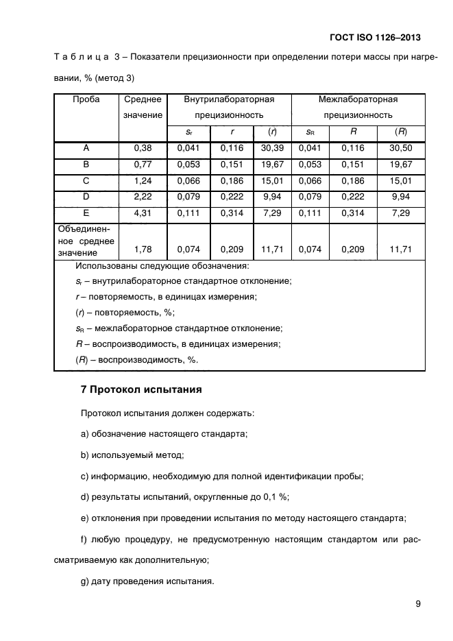 ГОСТ ISO 1126-2013,  14.