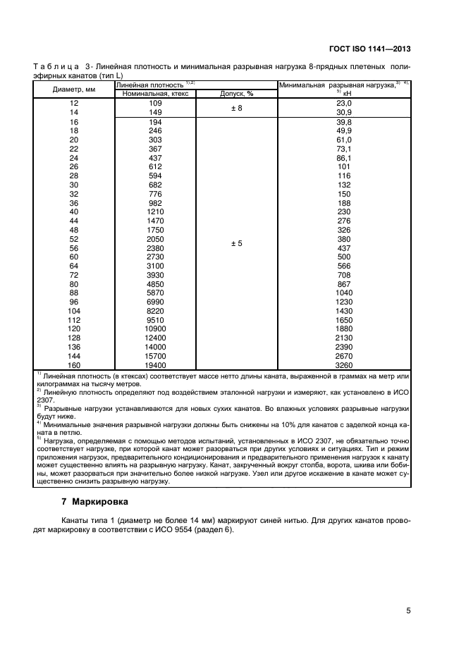 ГОСТ ISO 1141-2013,  8.