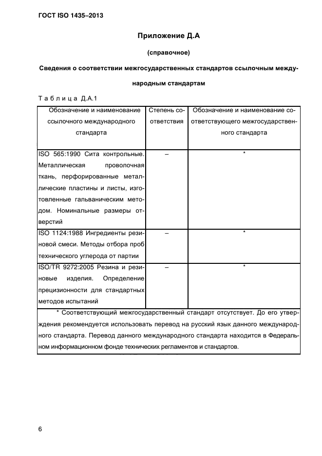 ГОСТ ISO 1435-2013,  11.