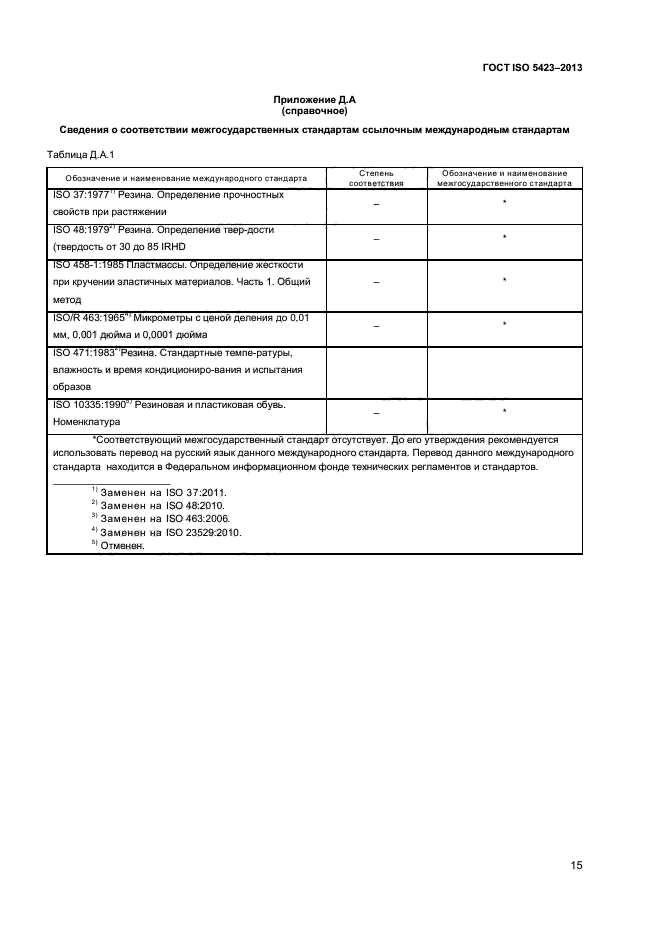 ГОСТ ISO 5423-2013,  18.