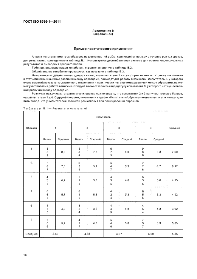 ГОСТ ISO 8586-1-2011,  22.