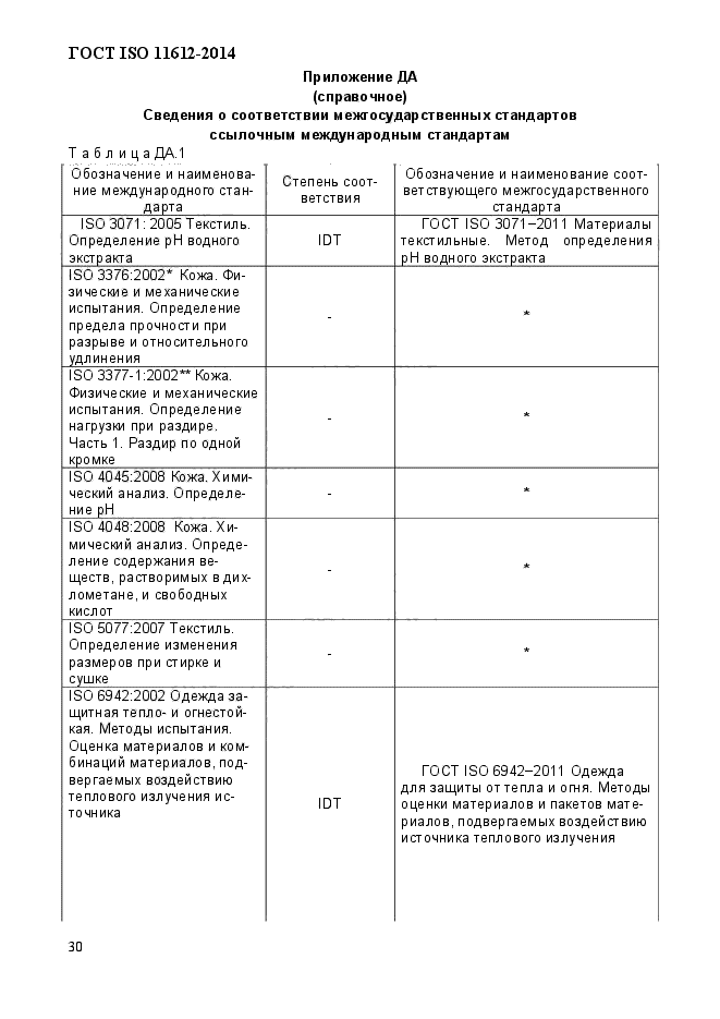 ГОСТ ISO 11612-2014,  34.