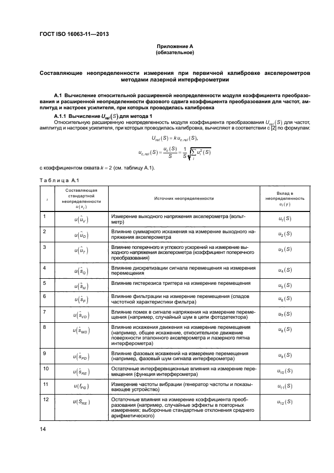 ГОСТ ISO 16063-11-2013,  18.