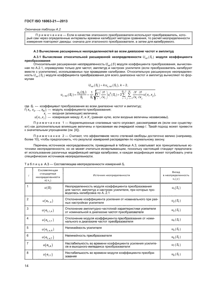 ГОСТ ISO 16063-21-2013,  18.