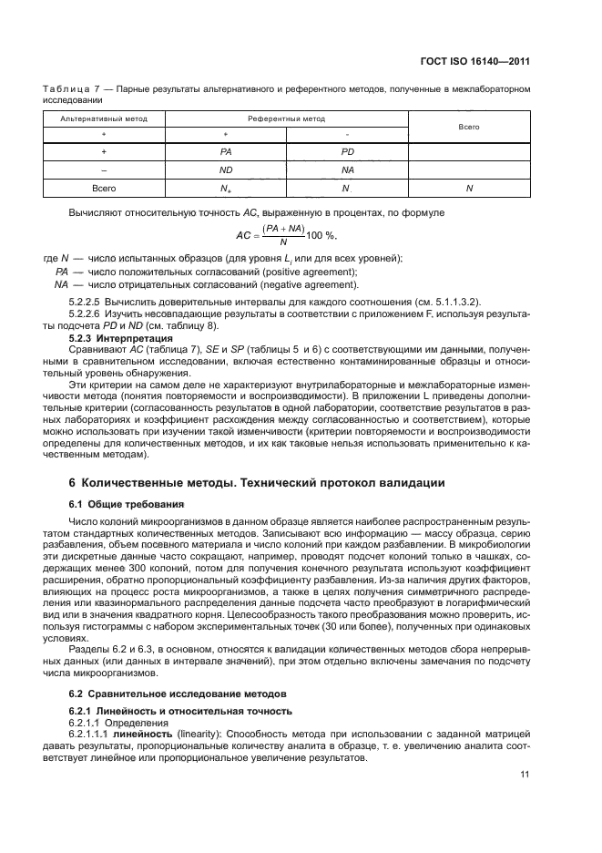 ГОСТ ISO 16140-2011,  15.