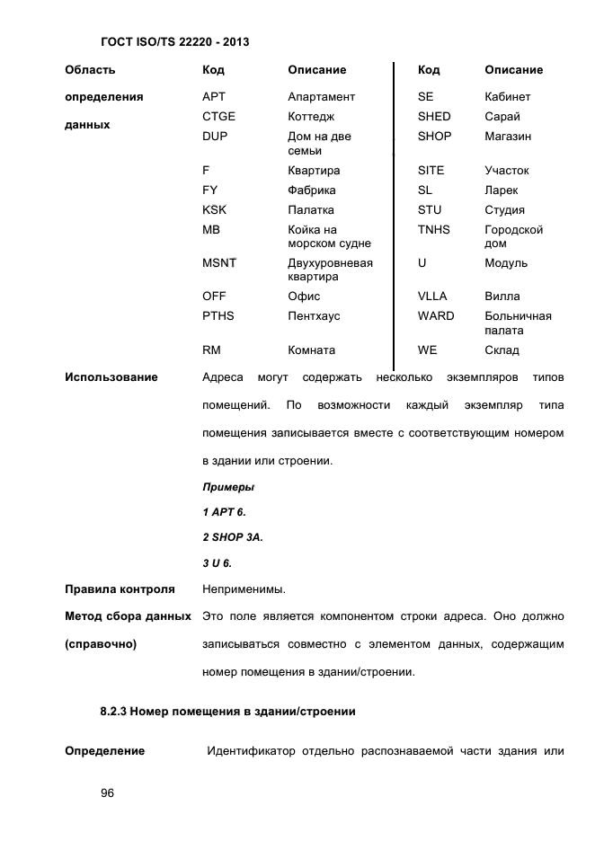 ГОСТ ISO/TS 22220-2013,  109.